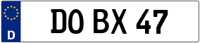 Truck License Plate